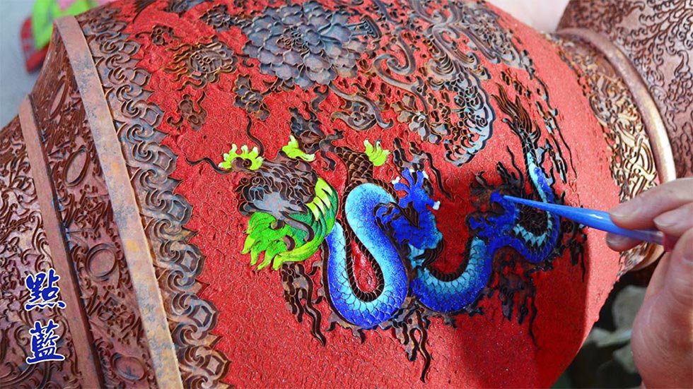 中国工艺美术大师张同禄 景泰蓝《盛世荣耀尊》