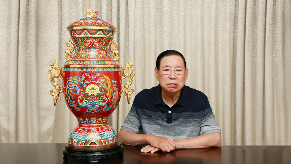 中国工艺美术大师张同禄 景泰蓝《盛世荣耀尊》